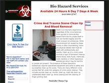 Tablet Screenshot of bio-hazardservicesinc.com